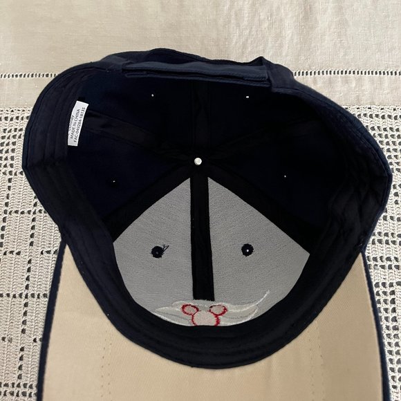 Disney Cruise Line Mickey Mouse adjustable baseball hat navy, beige, white & red - Picture 7 of 8